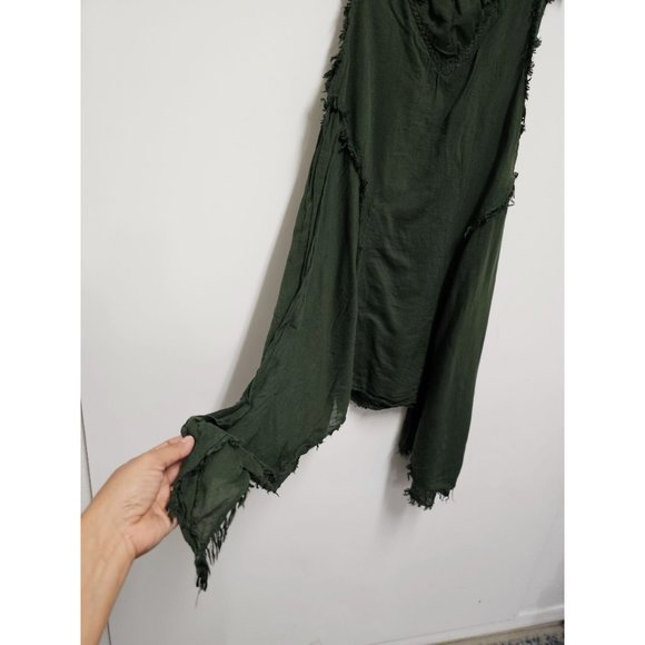 Cocoricooo Tunic Top Art Hippie Boho Cotton Large Silk Blend - Picture 5 of 7